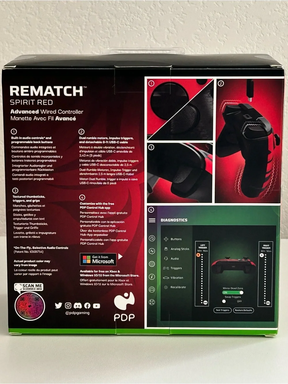 Rematch Advanced Wired Xbox Controller -  Spirit Red